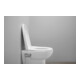 Duravit Abattant WC en D avec frein, 45,7 cm, uni, blanc