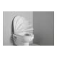 Duravit Abattant WC en D avec frein, 45,7 cm, uni, blanc