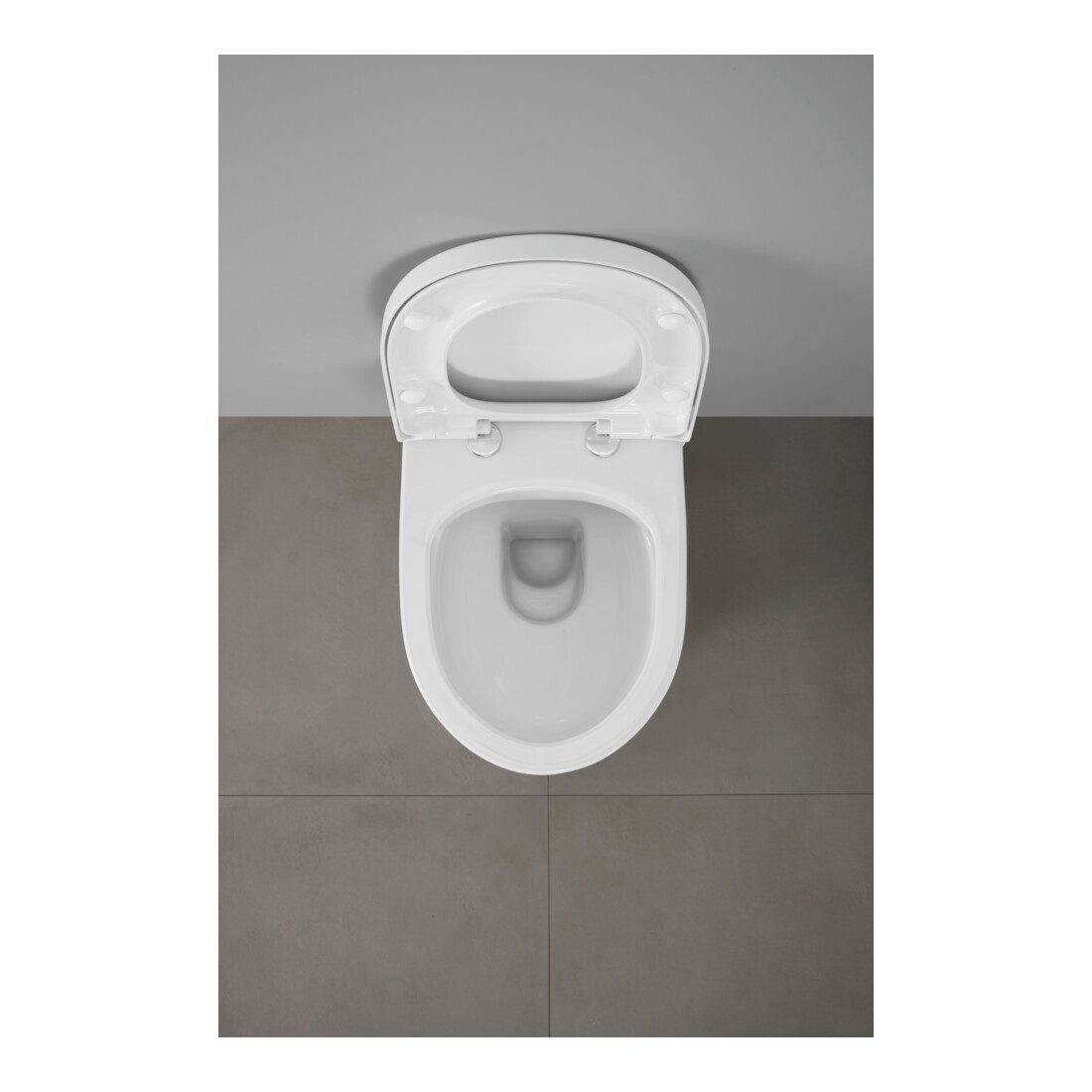 Duravit Abattant WC en D avec frein, 45,7 cm, uni, blanc