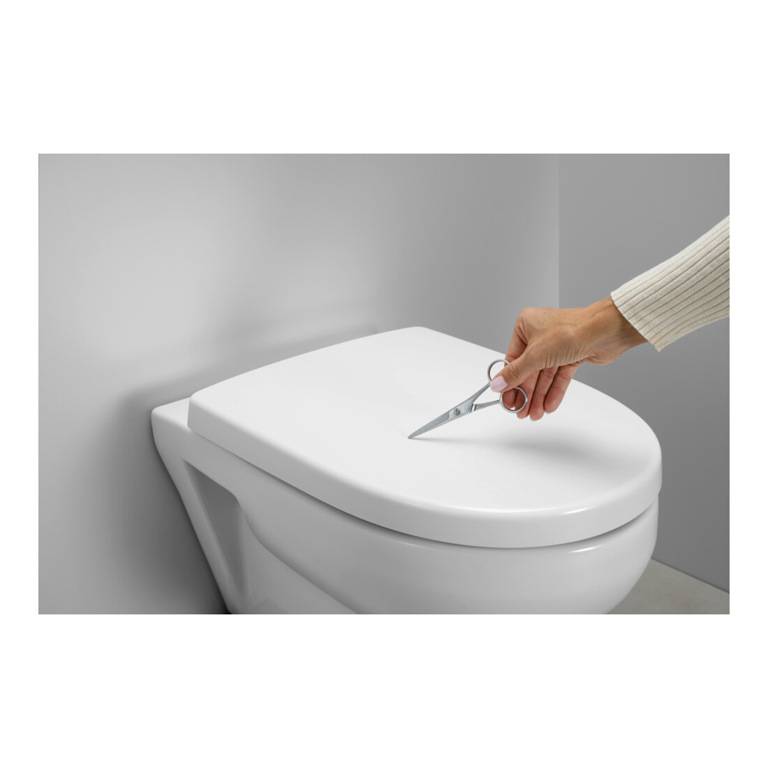 Duravit Abattant WC en D avec frein, 45,7 cm, uni, blanc