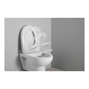 Duravit Abattant WC en D avec frein, 45,7 cm, uni, blanc-4