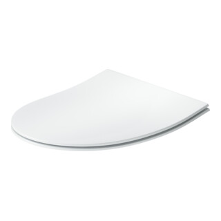 Duravit Abattant WC en D avec frein de chute, 42,1 cm, uni, blanc