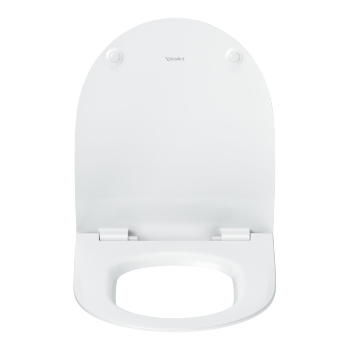 Duravit Abattant WC en D avec frein de chute, 42,1 cm, uni, blanc