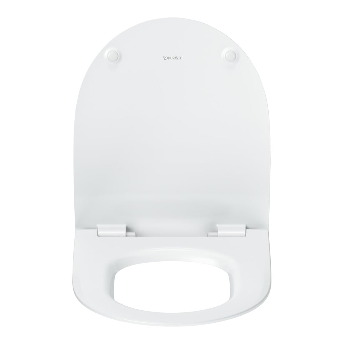 Duravit Abattant WC en D avec frein de chute, 42,1 cm, uni, blanc