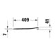 Duravit Abattant WC en D avec frein de chute, 42,1 cm, uni, blanc-2