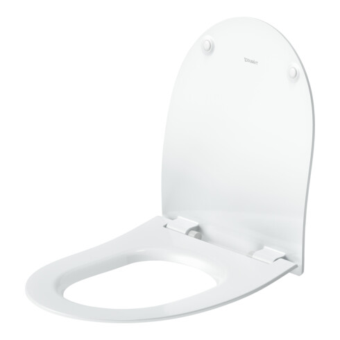 Duravit Abattant WC en D avec frein de chute, 42,1 cm, uni, blanc