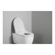 Duravit Abattant WC en D avec frein de chute, 43,2 cm, uni, blanc-2