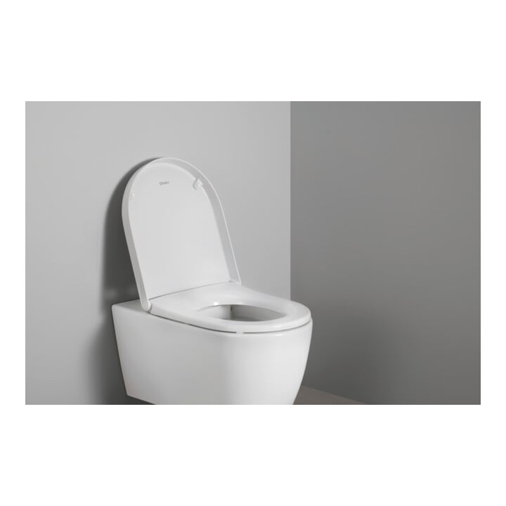 Duravit Abattant WC en D avec frein de chute, 43,2 cm, uni, blanc