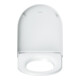 Duravit Abattant WC en D avec frein de chute, 43,2 cm, uni, blanc