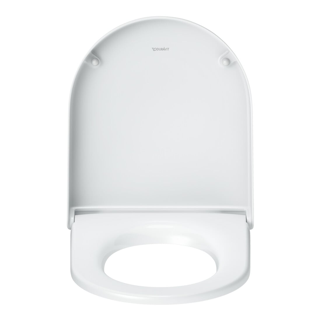 Duravit Abattant WC en D avec frein de chute, 43,2 cm, uni, blanc