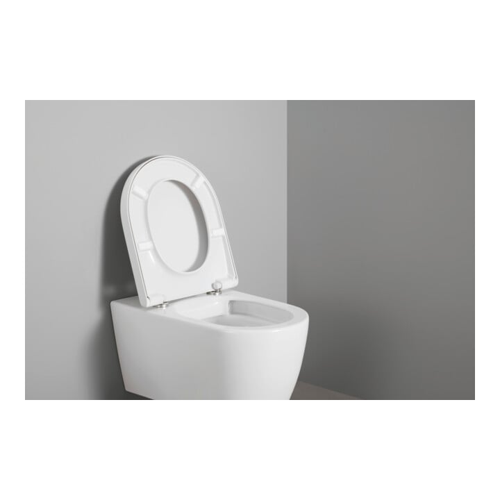 Duravit Abattant WC en D avec frein de chute, 43,2 cm, uni, blanc