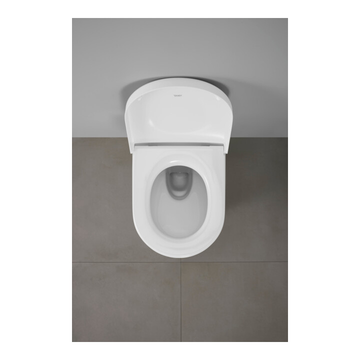 Duravit Abattant WC en D avec frein de chute, 43,2 cm, uni, blanc