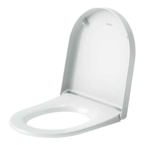 Duravit Abattant WC en D avec frein de chute, 43,2 cm, uni, blanc