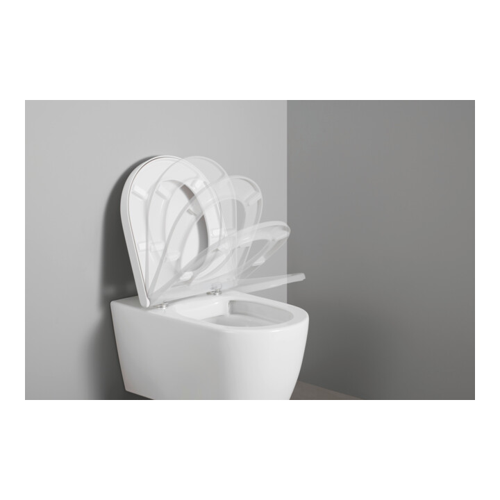Duravit Abattant WC en D avec frein de chute, 43,2 cm, uni, blanc