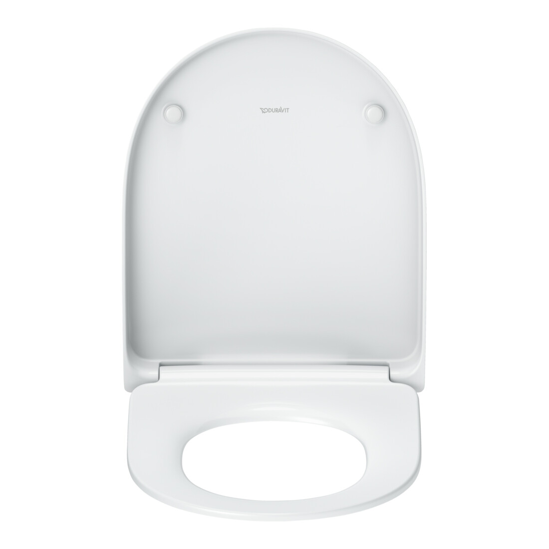 Duravit Abattant WC en D avec frein de chute, 43,8 cm, uni, blanc