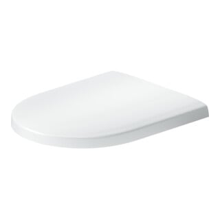 Duravit Abattant WC en D avec frein de chute, 45,5 cm, uni, blanc