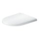 Duravit Abattant WC en D avec frein de chute, 45,5 cm, uni, blanc-1