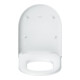 Duravit Abattant WC en D avec frein de chute, 45,5 cm, uni, blanc