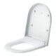Duravit Abattant WC en D avec frein de chute, 45,5 cm, uni, blanc