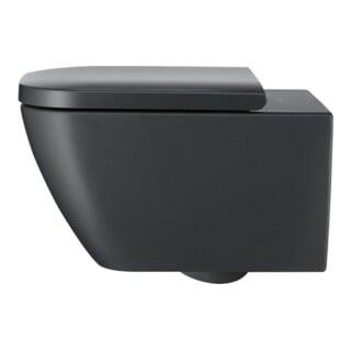Duravit Abattant WC Happy D.2, charnières ES, avec frein de chute, anthracite m