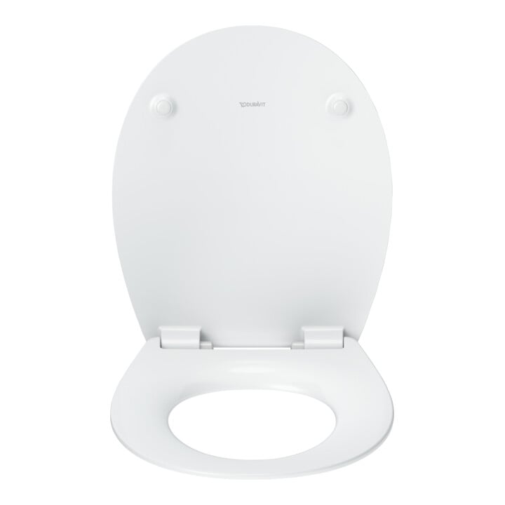 Duravit Abattant WC ovale avec frein de chute, 44,8 cm, uni, blanc