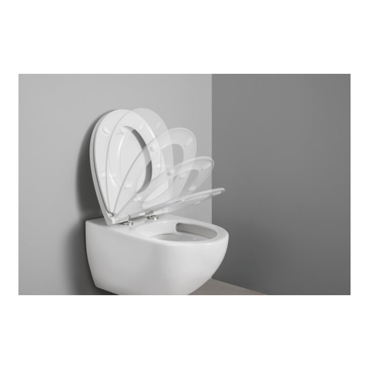 Duravit Abattant WC ovale avec frein de chute, 45,1 cm, uni, blanc