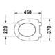 Duravit Abattant WC ovale avec frein de chute, 45,1 cm, uni, blanc-4