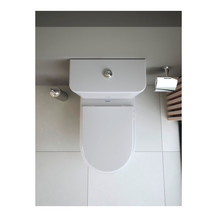 Duravit Abattant WC Qatego Compact recouvrant, blanc brillant
