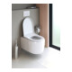 Duravit Abattant WC Qatego recouvrant, blanc brillant