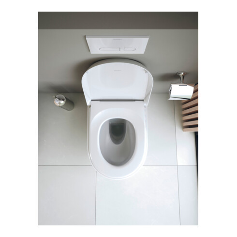 Duravit Abattant WC Qatego recouvrant, blanc brillant