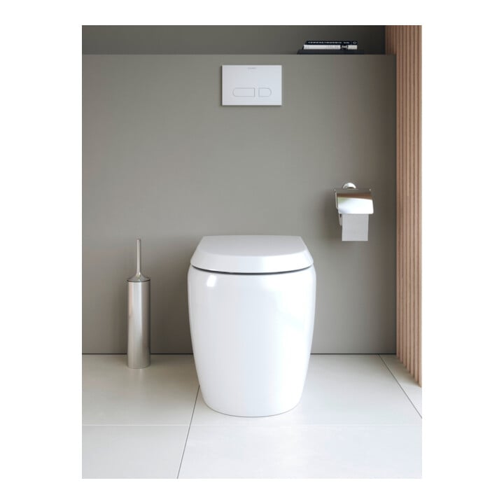 Duravit Abattant WC Qatego recouvrant, blanc brillant
