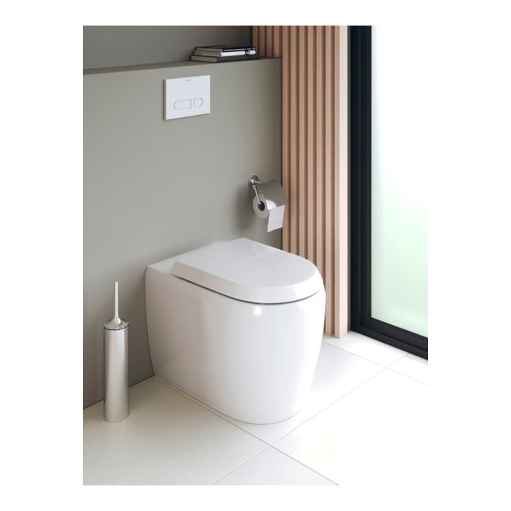 Duravit Abattant WC Qatego recouvrant, blanc brillant