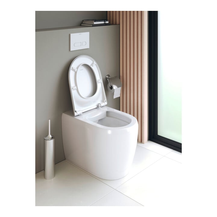 Duravit Abattant WC Qatego recouvrant, blanc brillant