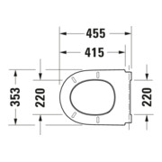 Duravit Abattant WC Qatego recouvrant, blanc brillant-4