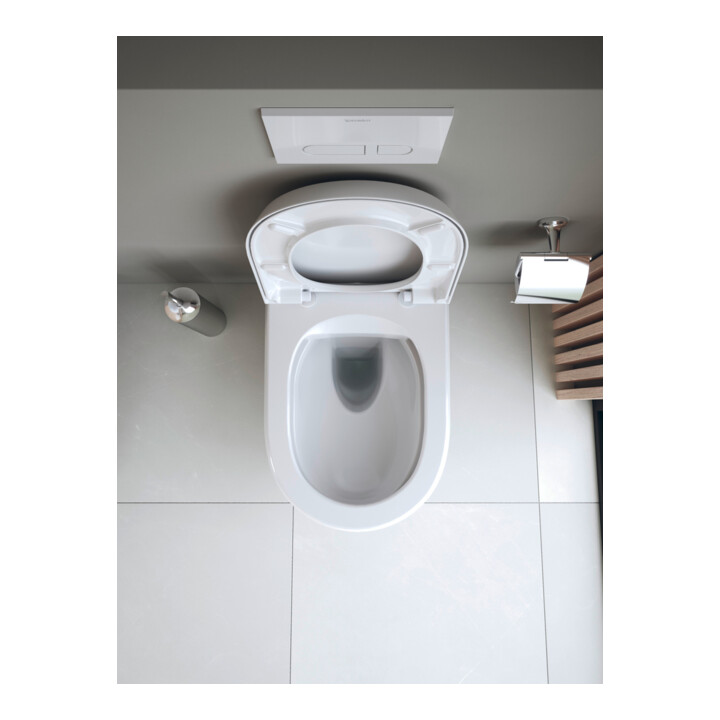 Duravit Abattant WC Qatego recouvrant, blanc brillant