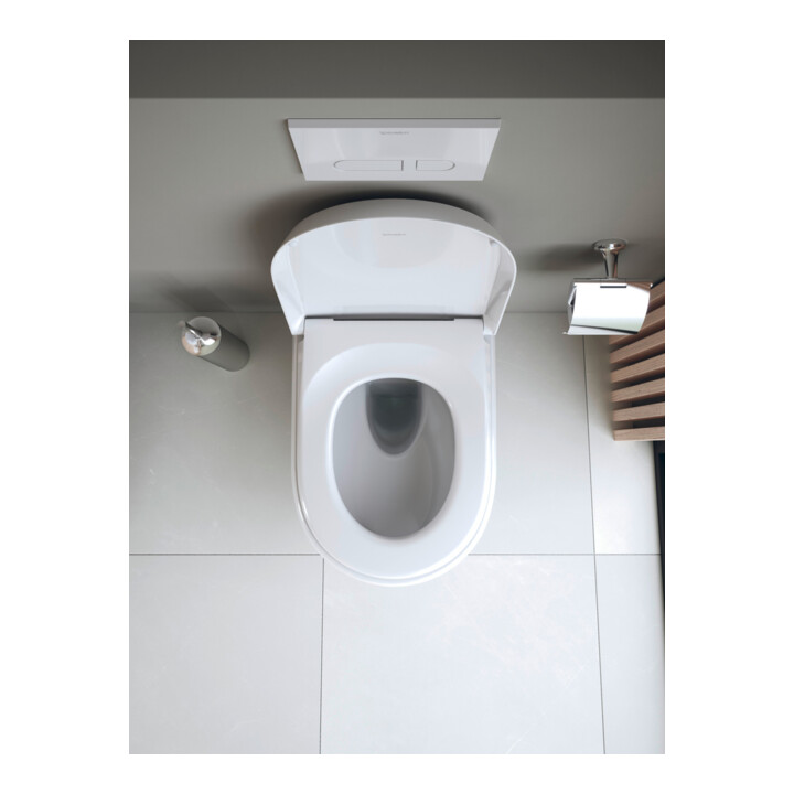 Duravit Abattant WC Qatego recouvrant, blanc brillant