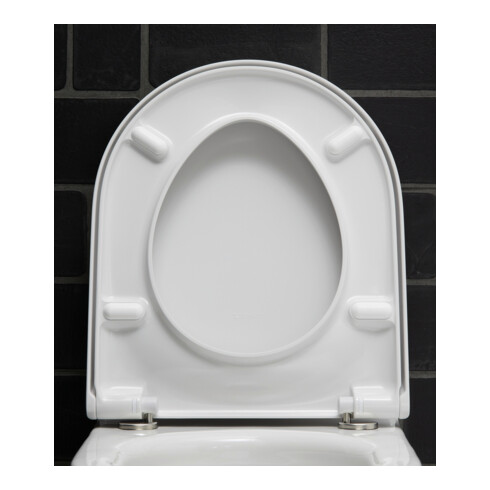 Duravit Abattant WC Starck 3 avec frein de chute, charnière inox, blanc