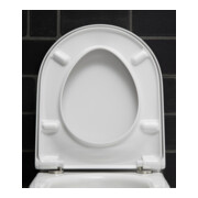 Duravit Abattant WC Starck 3 avec frein de chute, charnière inox, blanc-4