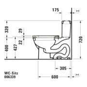 Duravit Abattant WC Starck avec frein de chute, amovible, charnières ES, blanc-4
