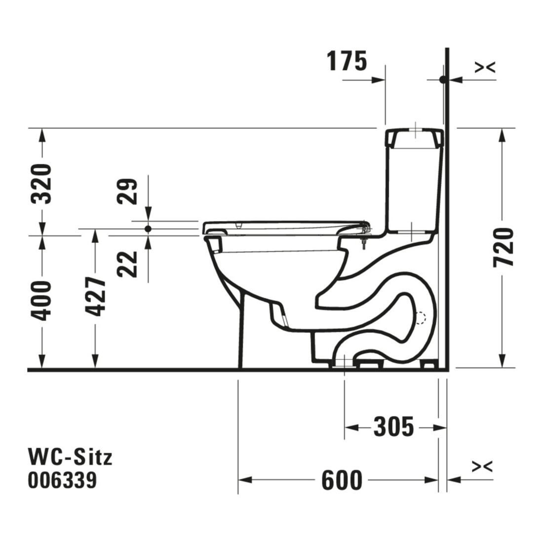 Duravit Abattant WC Starck avec frein de chute, amovible, charnières ES, blanc
