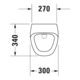 Duravit Absaug-Urinal DuraStyle 30x34cm, Zul. v hi., riml., o. Fl, weiß-2