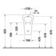 Duravit Absaug-Urinal DuraStyle 30x34cm, Zul. v hi., riml., o. Fl, weiß