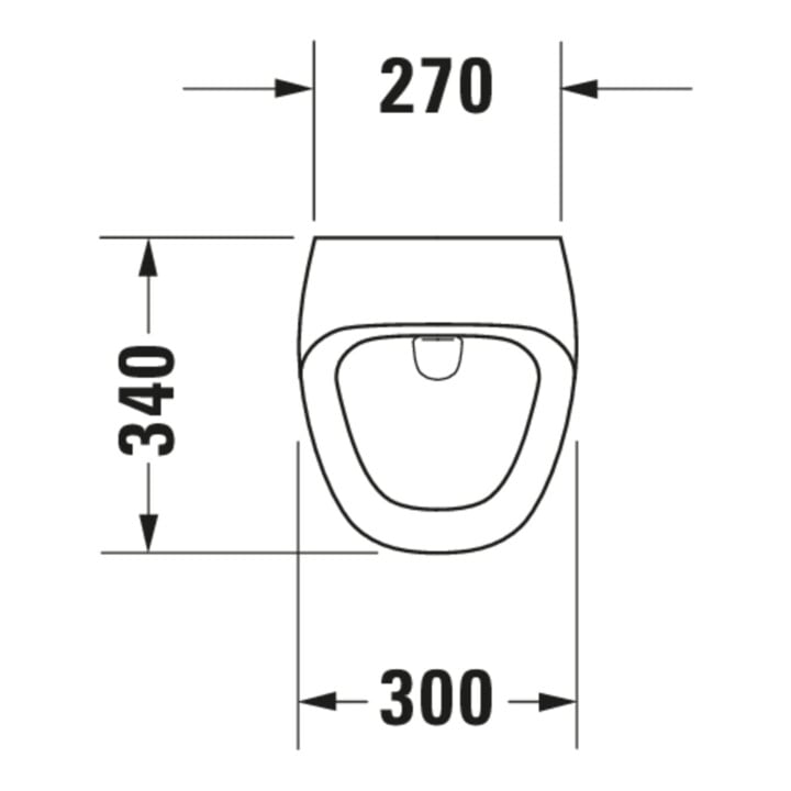 Duravit Absaug-Urinal DuraStyle 30x34cm, Zul. v hi., riml., o. Fl, weiß