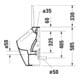 Duravit Absaug-Urinal Me by Starck 30x35cm, Zul v h, riml, f De., w sm HG