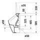 Duravit Absaug-Urinal Me by Starck 30x35cm, Zul v h, riml, f De., w sm HG-4