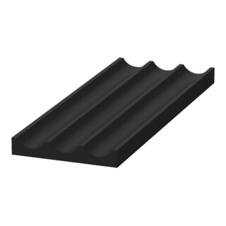 Duravit Aménagement intérieur 100x321x16mm, MDF, noir, aluminium