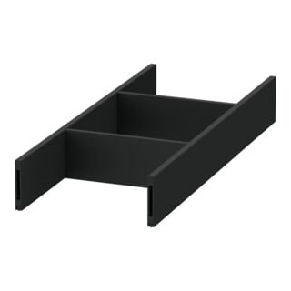 Duravit Aménagement intérieur 105x371x55mm, fixe, noir, aluminium