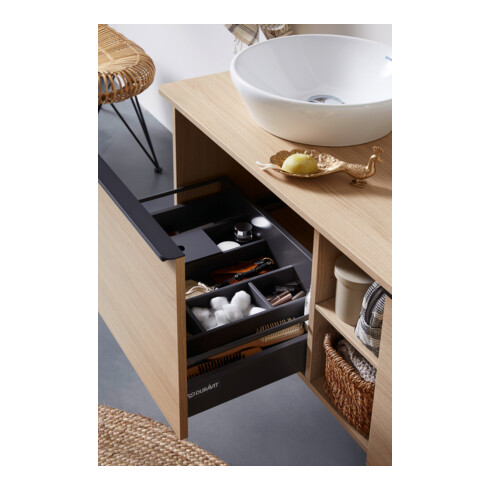 Duravit Aménagement intérieur 11,5x32 cm, pour meubles bas WT, noir