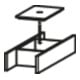 Duravit Aménagement intérieur 11,5x32 cm, pour meubles bas WT, noir