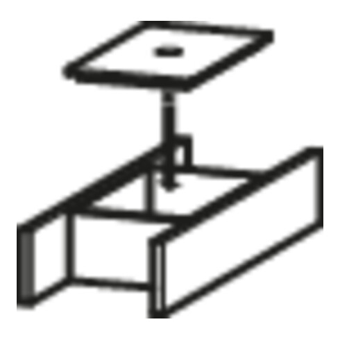 Duravit Aménagement intérieur 11,5x32 cm, pour meubles bas WT, noir